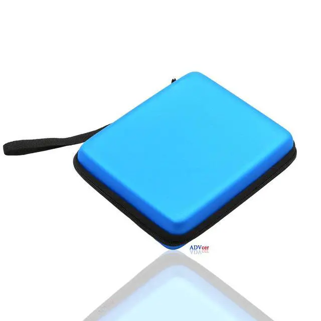 Alt view image 6 of 7 - ADVcer 2DS Case, EVA Waterproof Hard Shield Protective Carrying Case with Hand Wrist Strap and Double Zipper Compatible with Nintendo 2DS (Blue)