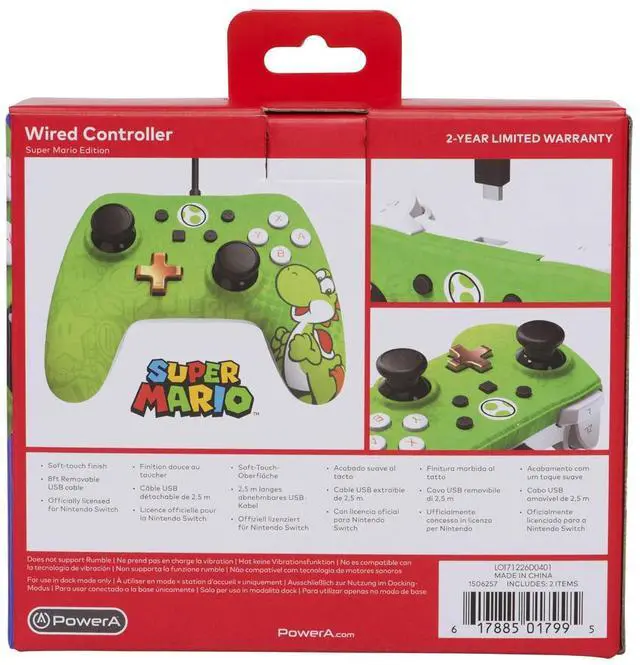 Alt view image 2 of 7 - PowerA Wired Yoshi Gamepad Controller for Nintendo Switch