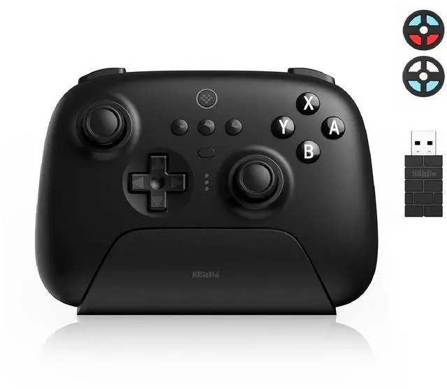 Main image of 8Bitdo Ultimate Bluetooth Controller with Charging Dock for Switch and Windows, Black