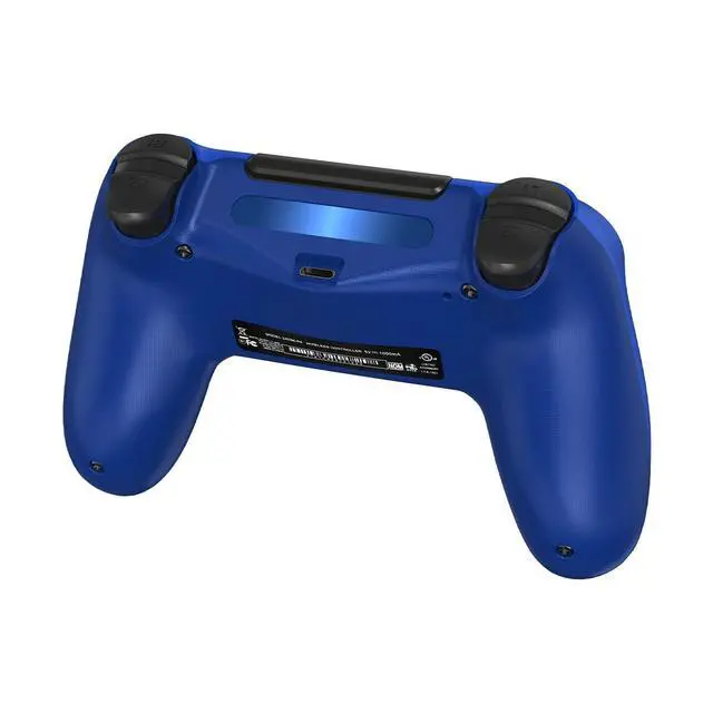 Alt view image 4 of 6 - TIANHOO Wireless Controller compatible with PS4, with Vibration Feedback, Motion Sensing, Touchpad, Light Bar, Share, Speaker, 3.5mm Headphone Jack (Blue)