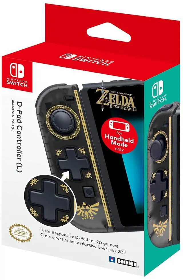 Alt view image 4 of 4 - HORI D-Pad Controller (L) (Zelda) Officially Licensed - Nintendo Switch