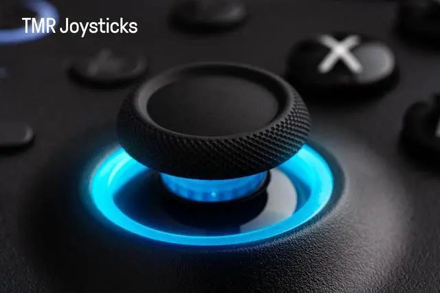 Alt view image 5 of 7 - 8Bitdo Ultimate 2 Bluetooth Controller with TMR Joysticks, Switchable Hall Effect/Tactile Triggers, Vibration, Motion Control, RGB Fire Ring and Back Buttons for Switch/Switch 2 & Windows PC - Black