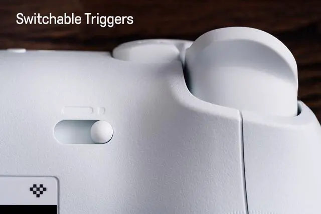 Alt view image 6 of 7 - 8Bitdo Ultimate 2 Bluetooth Controller with TMR Joysticks, Switchable Hall Effect/Tactile Triggers, Vibration, Motion Control, RGB Fire Ring and Back Buttons for Switch/Switch 2 & Windows PC - Black