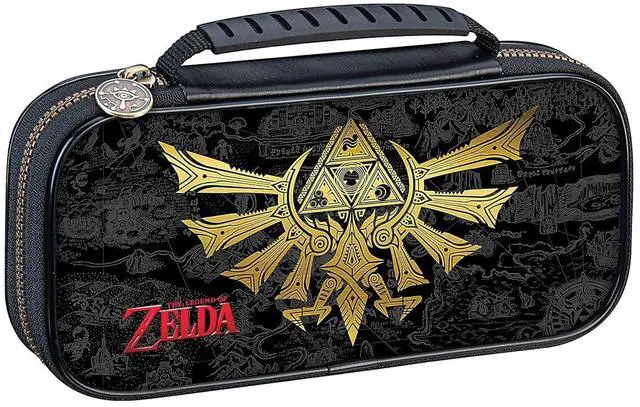 Main image of Game Traveler RDS  Licensed Zelda Case for Nintendo Switch OLED & Nintendo Switch - Adjustable Viewing Stand, Bonus Game Cases, & Deluxe Carry Handle