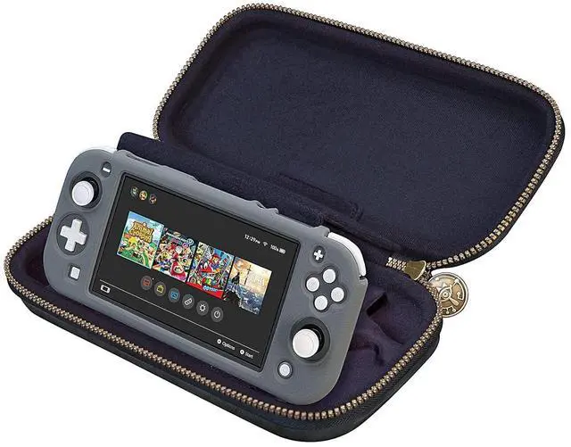Alt view image 4 of 7 - Game Traveler RDS  Licensed Zelda Case for Nintendo Switch OLED & Nintendo Switch - Adjustable Viewing Stand, Bonus Game Cases, & Deluxe Carry Handle