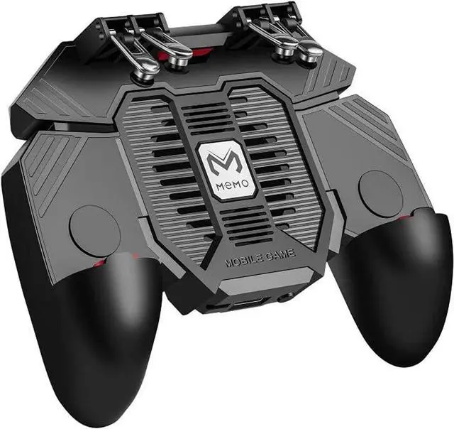 Main image of Mobile Game Controller for iPhone & Android, Pubg Mobile Controller with Cooling Fan, Phone Triggers for Gaming, Gaming Grip Joystick Gamepad Shoot Aim Keys for 4.7-6.5" Phone