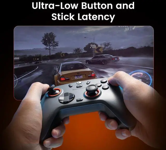 Alt view image 7 of 7 - GameSir Nova 2 Lite Wireless PC Controller with Hall Effect Joysticks & Triggers, 2.4G & Wired 1000Hz Polling Rate, Remappable Buttons - Compatible with PC/Switch/Steam/Android (White)