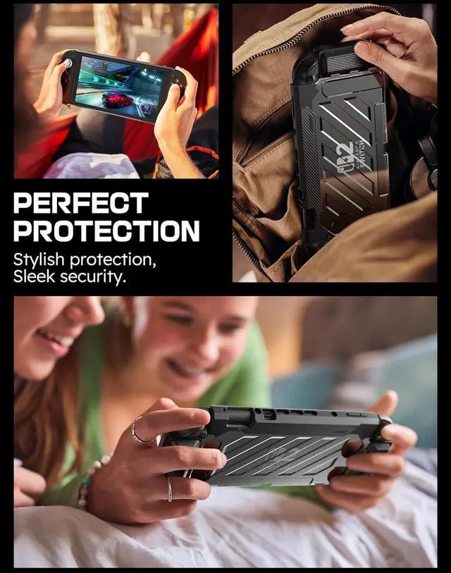 Alt view image 7 of 7 - SUPCASE for Nintendo Switch 2 Case 2025 (Unicorn Beetle Pro), [Military-Grade Protection] [Magnetic Joy Con Controllers Friendly] Dockable Integrated Cover Accessories for Nintendo Switch 2, Black