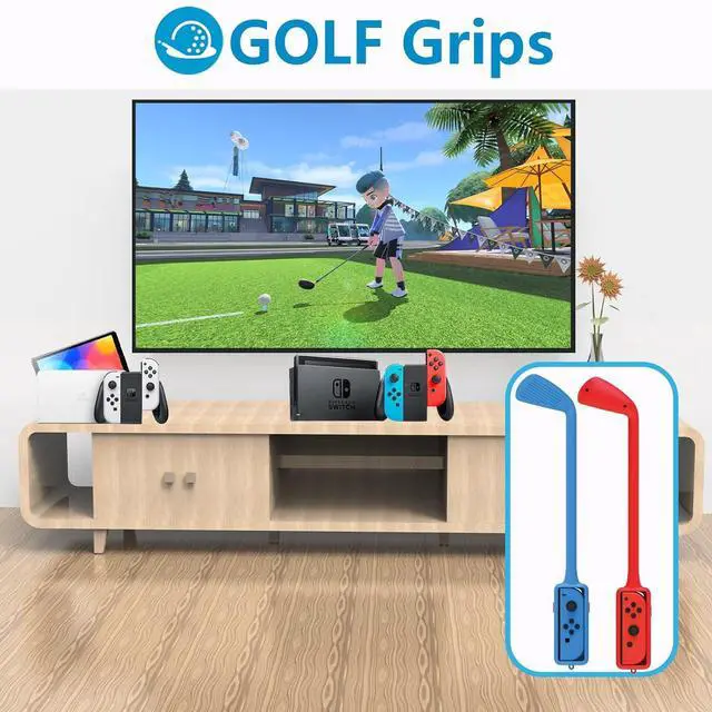 Alt view image 2 of 7 - KUNSLUCK Switch Sports Accessories Bundle for Nintendo Switch Sports, 12 in 1 Nintendo Switch Sports Family Accessories Kit Compatible with Switch/Switch OLED