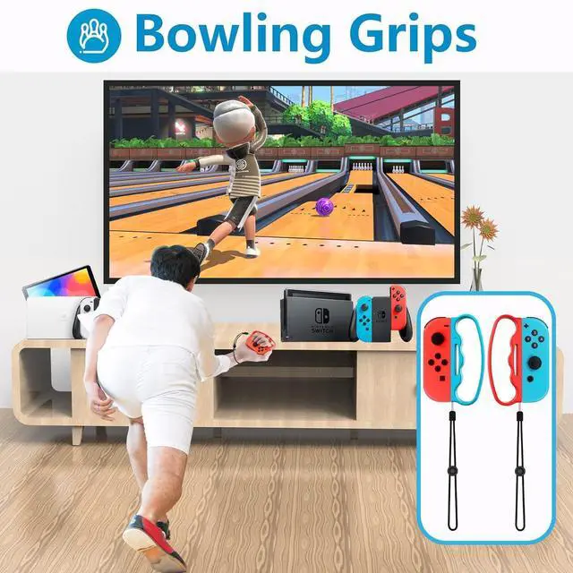 Alt view image 5 of 7 - KUNSLUCK Switch Sports Accessories Bundle for Nintendo Switch Sports, 12 in 1 Nintendo Switch Sports Family Accessories Kit Compatible with Switch/Switch OLED