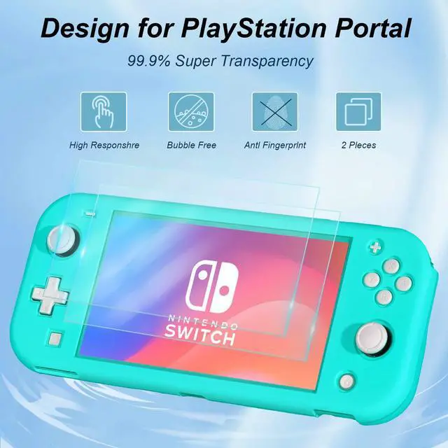 Alt view image 7 of 7 - Accessories Kit for Nintendo Switch Lite - YOOWA Accessories Bundle with Carrying Case, Protective Cover case, 2-Pack Tempered Glass Screen Protector, Adjustable Play Stand, 6 Thumb Grips