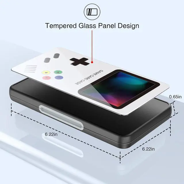 Alt view image 5 of 7 - HEIYING Switch Game Card Case for Switch 2 /OLED / Lite,Custom Pattern Game Cards Holder with 24 Games Card Slots and 24 Micro SD Cards Slots for Easy to Carry