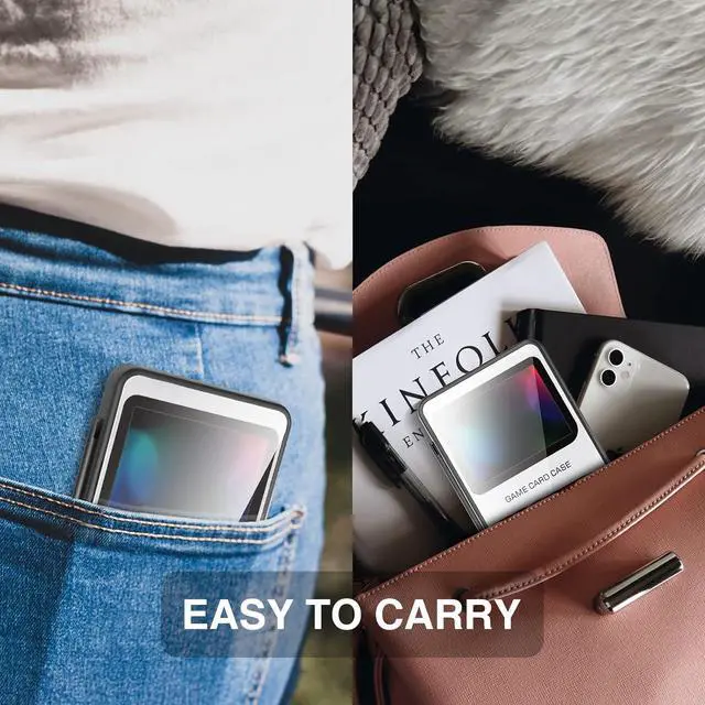 Alt view image 7 of 7 - HEIYING Switch Game Card Case for Switch 2 /OLED / Lite,Custom Pattern Game Cards Holder with 24 Games Card Slots and 24 Micro SD Cards Slots for Easy to Carry