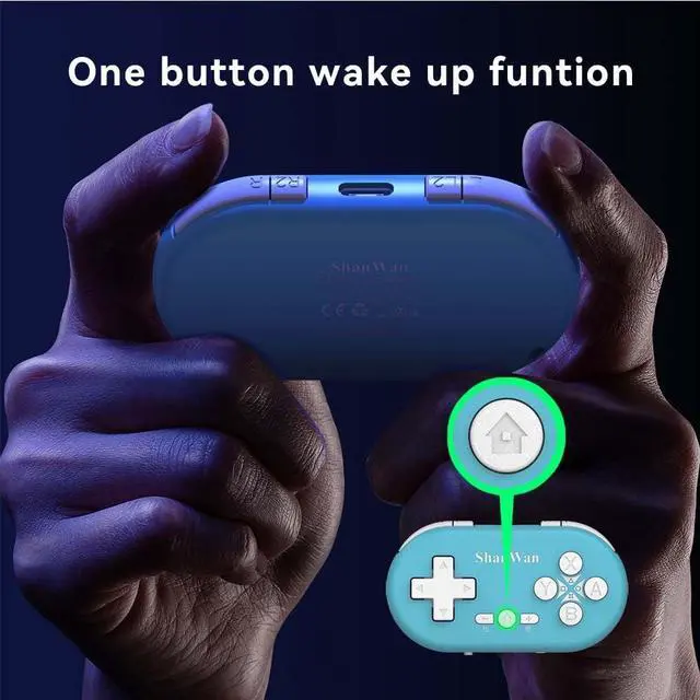 Alt view image 4 of 4 - ShanWan Bluetooth Gamepad Keychain Sized Mini Controller for Switch, Windows, Android, iOS & PS4Kabrilan
