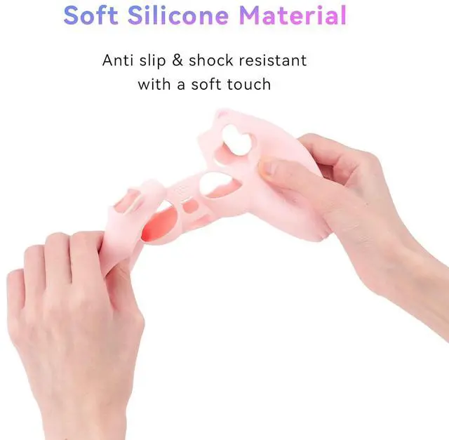 Alt view image 4 of 7 - GeekShare Cat Paw PS4 Controller Skin Anti-Slip Silicone Skin Protective Cover Case for PS4 Wireless Controller -- Pink