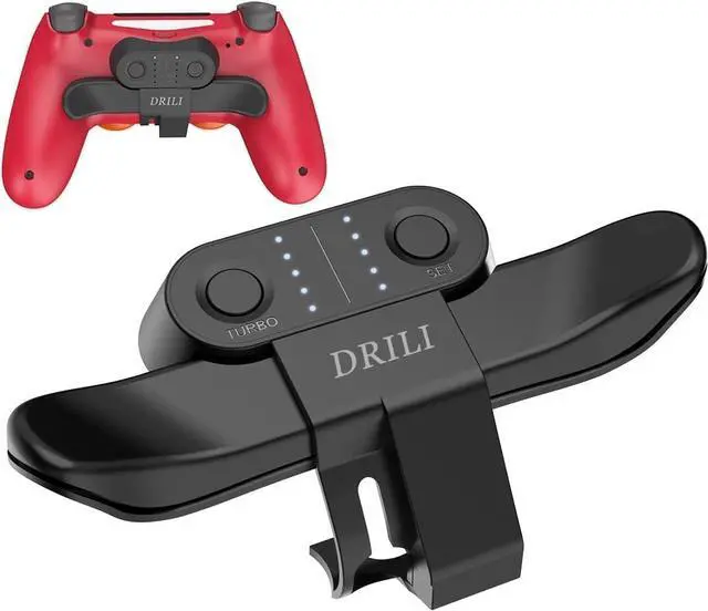 Main image of DRILI Paddles for PS4 Controller, Back Button Attachment for PS4 Controller, TURBO Function/Memory Function/Plug And Play, PS4 controller accessories