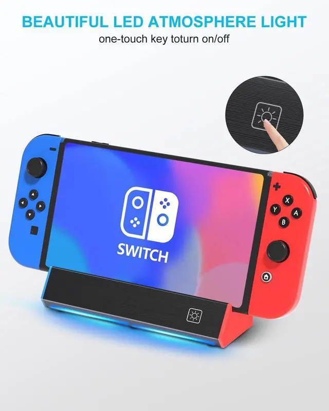 Alt view image 4 of 6 - Switch Dock, TV Dock Station for Switch/Switch OLEDwith 4K@60Hz HDMI Output/Type C Port/USB 3.0 Port for Nintendo Switch DockIncompatible with Nintendo Switch 2