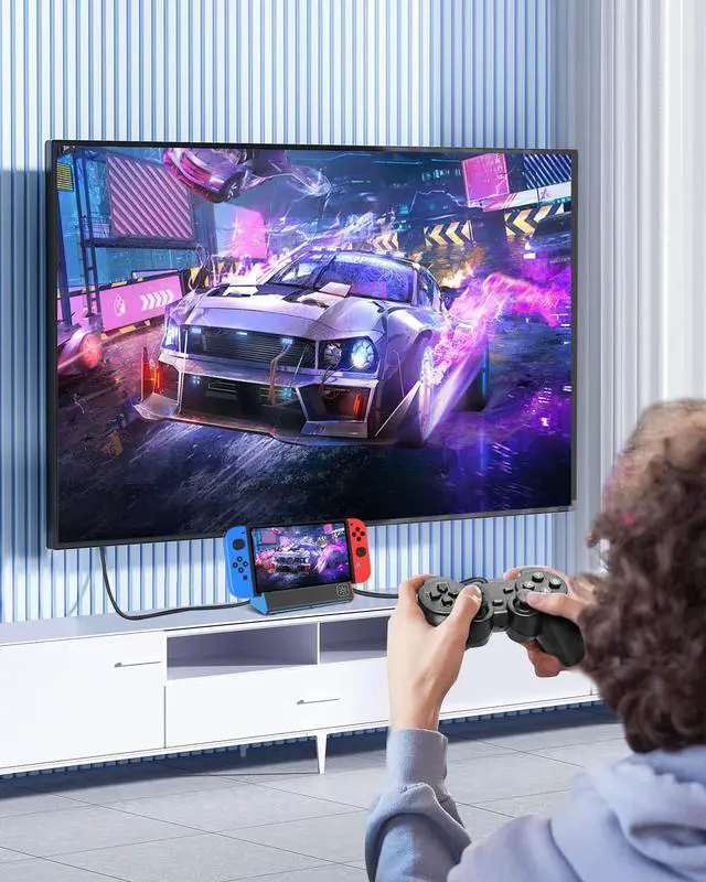 Alt view image 5 of 6 - Switch Dock, TV Dock Station for Switch/Switch OLEDwith 4K@60Hz HDMI Output/Type C Port/USB 3.0 Port for Nintendo Switch DockIncompatible with Nintendo Switch 2