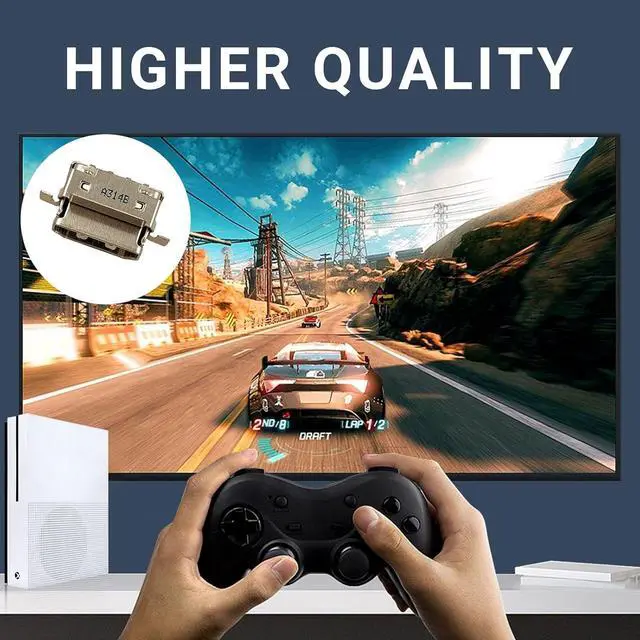 Alt view image 2 of 7 - PAOBTEIY 2 Pack HDMI Port Replacement for xbox one S With 10-in-1 Kits