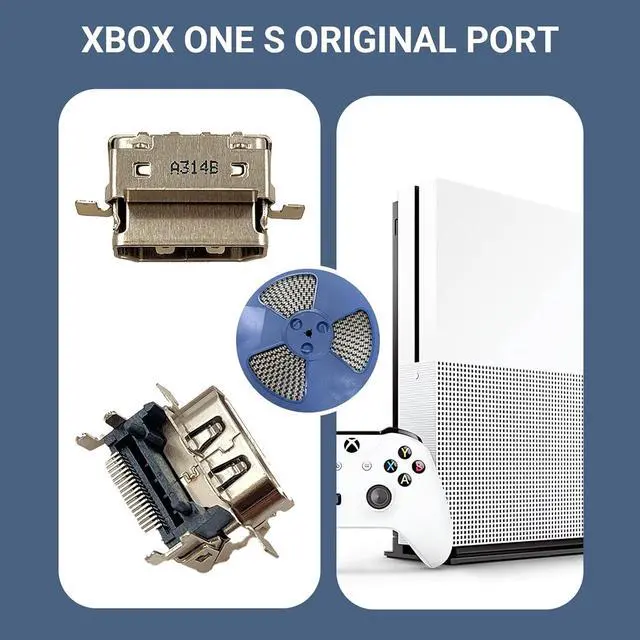 Alt view image 3 of 7 - PAOBTEIY 2 Pack HDMI Port Replacement for xbox one S With 10-in-1 Kits
