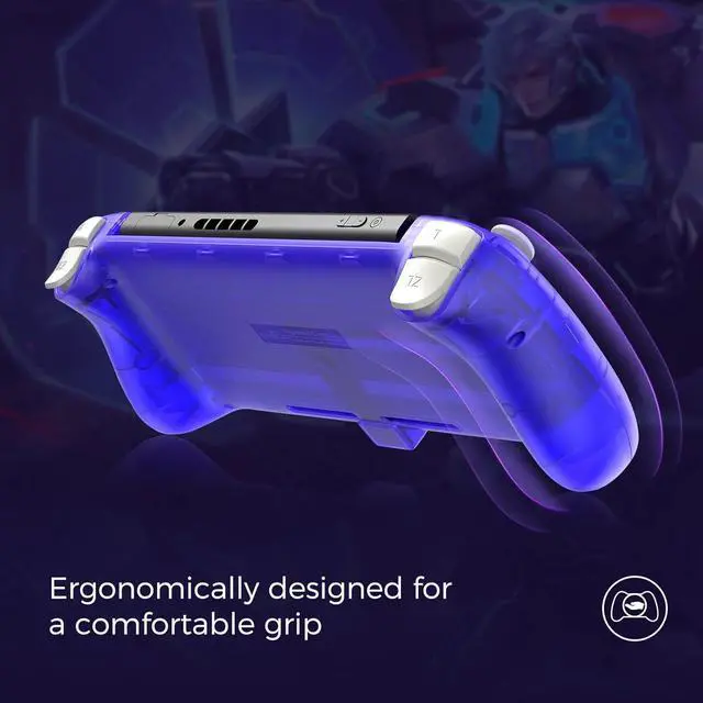 Alt view image 4 of 7 - AKNES RetroFlag Handheld Controller for Nintendo Switch and Switch OLED, Pro Controller One-Piece Joypad, Full-Size Ergonomic design, with Turbo/Vibration/Gyro/Button Swap