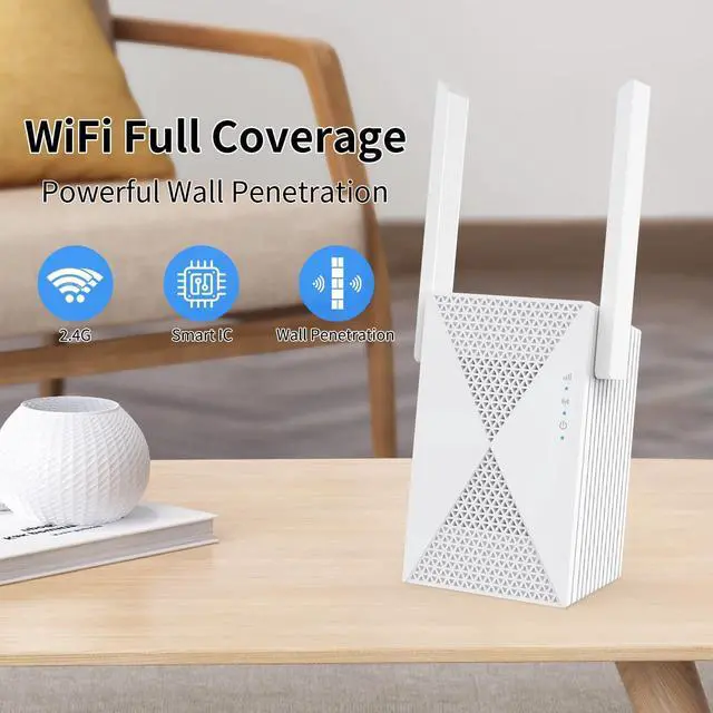 Alt view image 2 of 6 - 2025 Fastest WiFi Extender Signal Booster - Coverage Up to 9999 sq. ft, Easy Setup, Long Range WiFi Extender, Ethernet Port & Access Point, and Stable Internet Performance with 60+ Devices