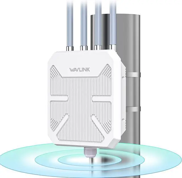 Main image of WAVLINK AX1800 Outdoor WiFi 6 Extender, IP67 Weatherproof Outdoor Access Point, High Power Long Range WiFi Extender Signal Booster, 4x8dBi Antennas, Compatible Starlink for Farm, Yard, RV, Campsite