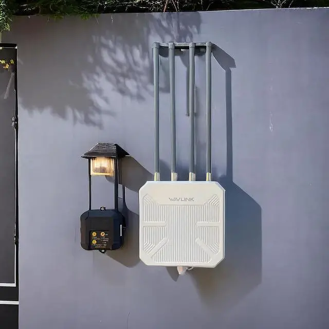 Main image of WAVLINK 2025 AX3000 WiFi 6 Wireless Outdoor Repeater, Long Range Outdoor WiFi Extender with Dual Band/PoE/IP67 /600mW of Power/Up to 256 Devices, Work with Starlink Support for Farm,Campsite