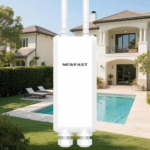 Main image of NEWFAST AC1200 Long Range Outdoor Access Point NF-A882,IP66 Outdoor WiFi Extender with 3 Gigabit Ports,Waterproof WiFi Repeater Support Router/AP/Bridge Mode,Seamless Roaming,POE Power Supply