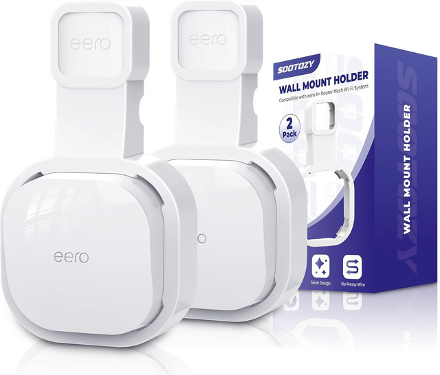thumbnail interactive-video image 1 of Eero 6+ Wall Mount Bracket - Choose Your Color - Made In USA 1 of 5