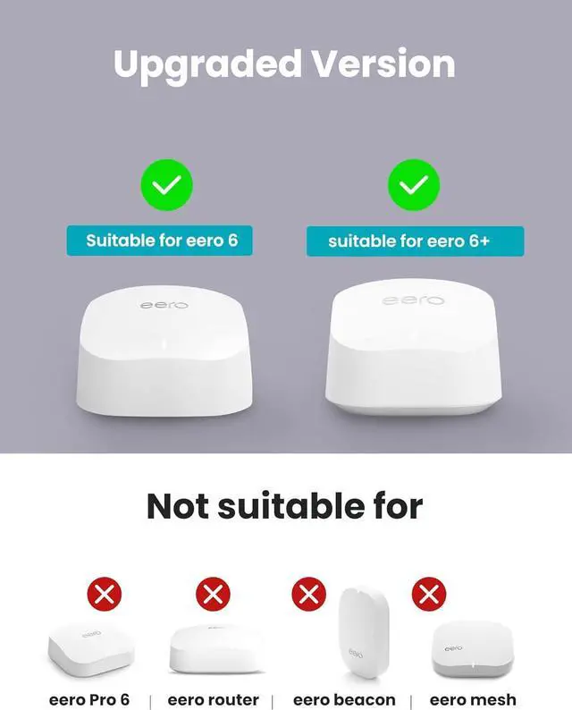 Alt view image 2 of 7 - DG-Direct Wall Mount Holder for eero 6 and eero 6+ Router Mesh Wi-Fi System, No Messy Wires, The Outlet Wall Mount Holder for eero 6 Plus, Stand Bracket for eero 6 Extender Space Saving 1 Pcs