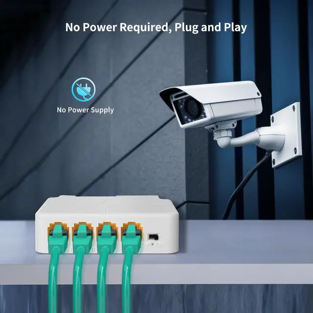 Alt view image 6 of 7 - 1 in 3 Out Gigabit PoE Extender, NICGIGA 3 Port PoE Repeater 100 Meters(328 ft),IEEE 802.3af/at Power Over Ethernet PoE Splitter to 3 PoE Devices Like IP Cameras, IP Phone, Wireless AP