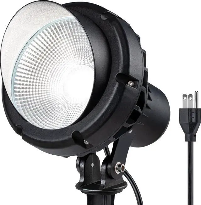 Main image of SUNVIE LED 40W Spot Lights Outdoor 5000K Daylight White Plug in Flag Pole Light 120V Ultra Bright Landscape Spotlights for Yard House Tree Lawn Signage Outdoor Spotlight with Stake & 5.5FT Cord