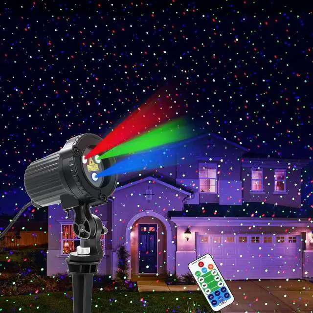 Main image of Christmas Laser Lights, Outdoor Garden Laser Lights Projector with Moving RGB Waterproof for Christmas Holiday