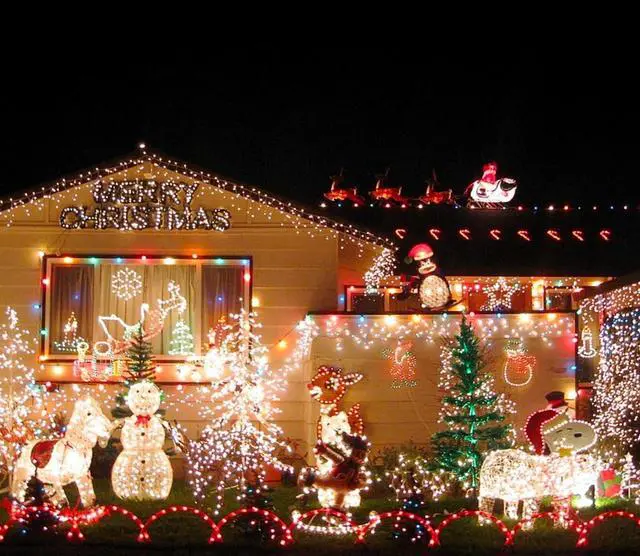 Alt view image 5 of 7 - Dazzle Bright Outdoor Christmas String Lights, 1000 LED 328 FT Plug in Fairy Light with Remote Control 8 Modes & Timer, Waterproof Decoration for Home Garden Yard Xmas Wedding, Warm White