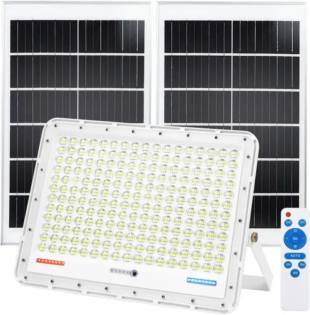 Main image of TINSUM 500W Solar Led Flood Lights Outdoor, 28000 Lumens Solar Security Street Lights Dusk to Dawn 1920LED with Remote White Led for Parking Lot,Stadium,Yard,Swimming Pool, Pathway,Flag Pole