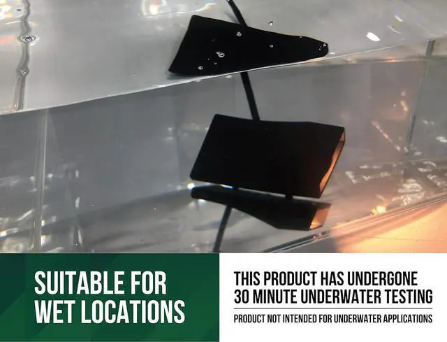 Alt view image 4 of 7 - GKOLED Low Voltage LED Wedge Deck Rail Light, Landscape Railing Post Fence Accent Lighting, 2W 2700K Integrated LED Chips, Die-cast Aluminum, Powder Coated Finish, 12V AC/DC, IP65 Rated, Black, 6-Pack