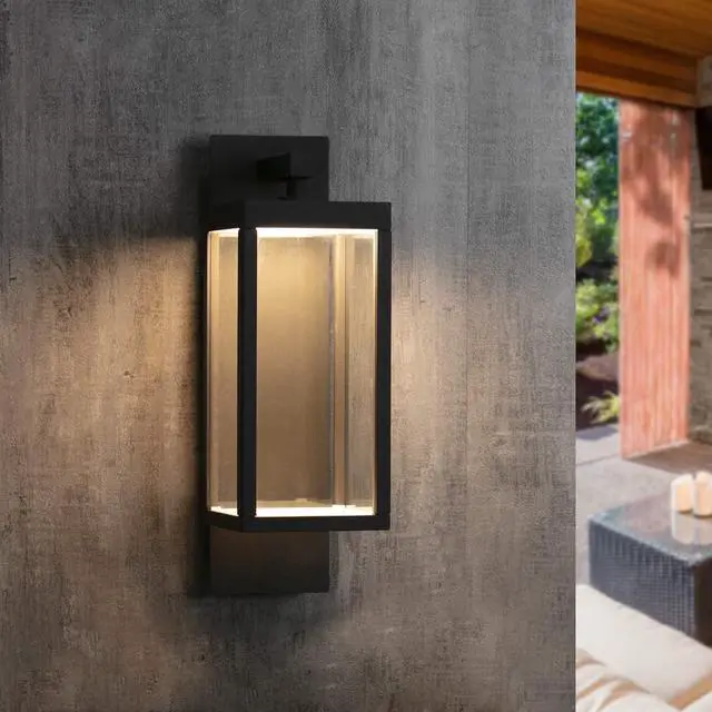 Main image of Outdoor Wall Sconce Light Exterior IP54 Waterproof LED Wall Light Fixture Porch Light Outdoor Wall Mount Lamp Lantern Black Aluminum for Patio Garage House 13W 750Lm 3000K