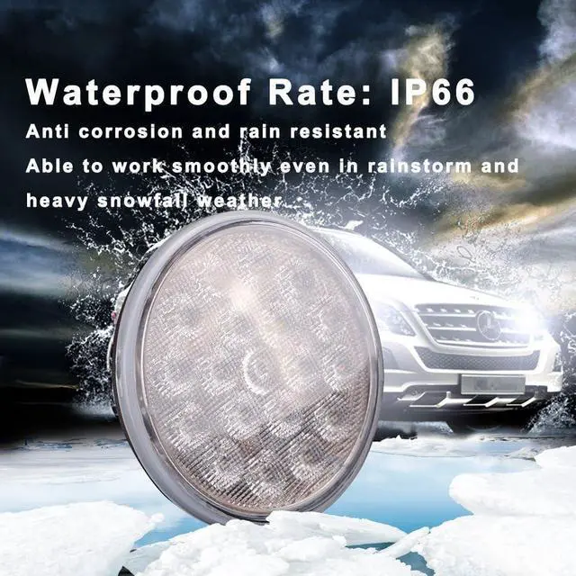 Alt view image 5 of 6 - PAR36 LED Xenon White 6000K(Eq 100W Incandescent Iamp) Multipurpose Tractor Light Farming Industrial Offroad Lamp Outdoor Incandescent Landscape Lighting(Flood-Pigtail Terminal)