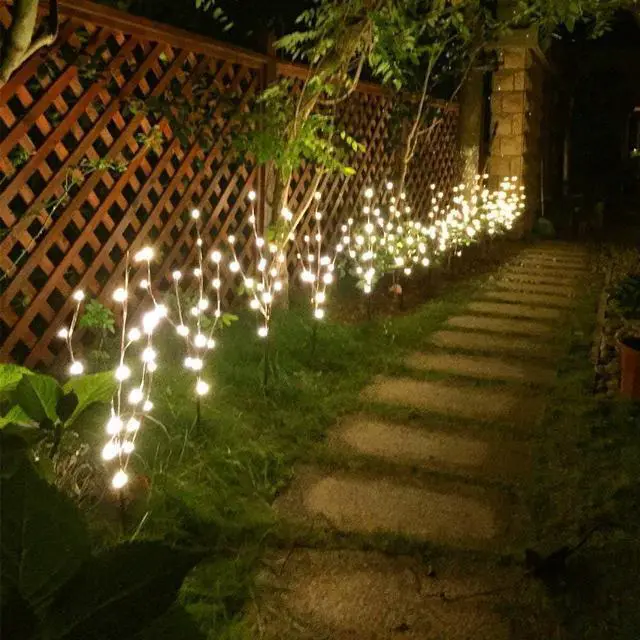 Alt view image 3 of 7 - Vanthylit Set of 2 3PK 30" Brown Lighted Twig Stakes 120 Warm White Pathway Light for Outdoor and Indoor (Vase Excluded)
