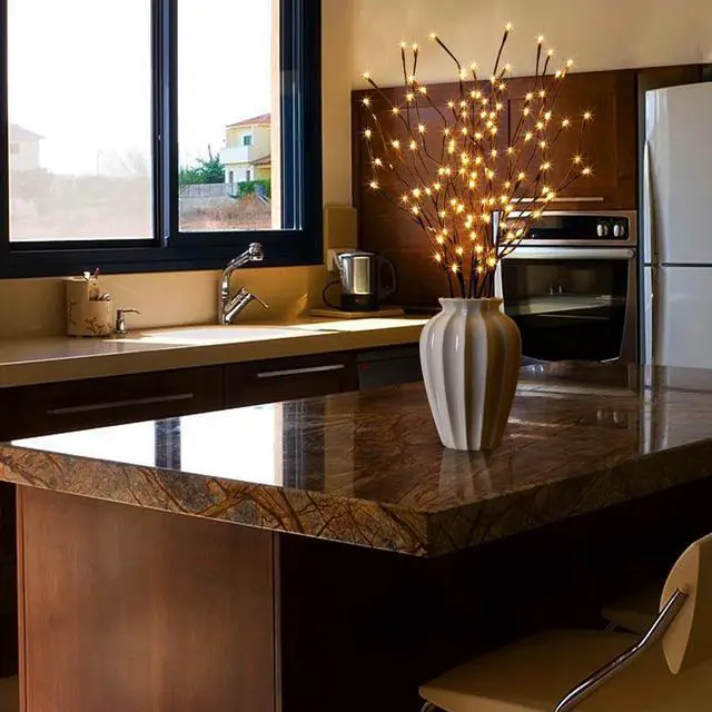 Alt view image 6 of 7 - Vanthylit Set of 2 3PK 30" Brown Lighted Twig Stakes 120 Warm White Pathway Light for Outdoor and Indoor (Vase Excluded)