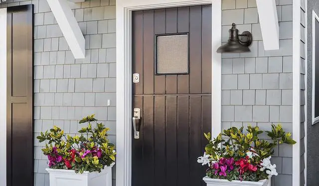 Alt view image 4 of 7 - Design House 516732 Monterey Industrial Modern 1-Light Indoor/Outdoor Wall Mount with Metal Shade for Porch Entryway Barn, Oil Rubbed Bronze