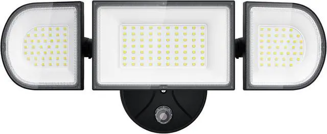 Main image of iMaihom 100W Dusk to Dawn Outdoor Lighting, 9000LM LED Flood Lights Outdoor, 3 Adjustable Heads Security Lights with Photocell, IP65 Waterproof 6500K Floodlights for Yard Garage Patio