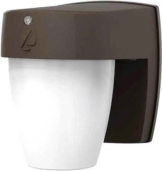 Main image of Lithonia Lighting LED Wall Pack Outdoor Light Fixture, Wall Sconce for Doorways and Garages, 3-in-1 Switchable White Light, 3 Diffuser Options, Dusk to Dawn Photocell, 120V, Bronze