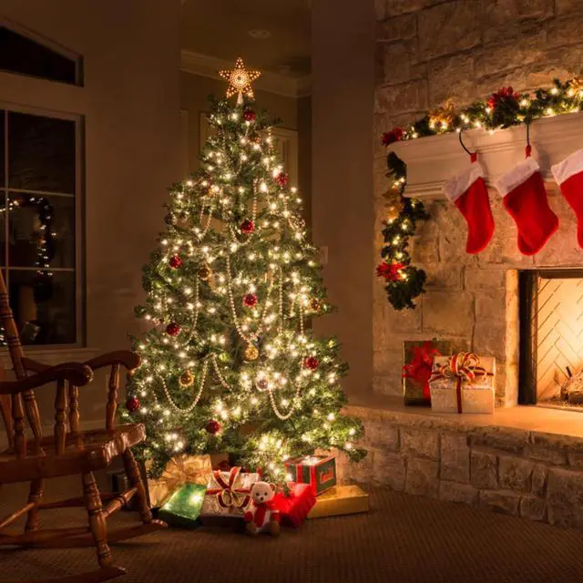 Alt view image 5 of 7 - TW SHINE C9 Christmas Lights, 100 LED 66 FT Christmas String Lights Outdoor with 8 Modes Timer Waterproof Connectable for Indoor Yard Xmas Tree House Decorations (Warm White)