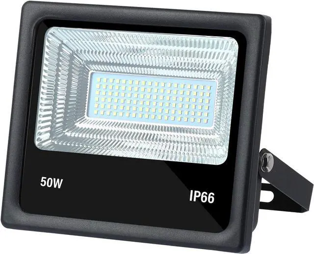 Alt view image 2 of 6 - Q QINGCHEN 2 PCS DC 12V LED Flood Light 50W 4500lm 3000K Warm White Outdoor Security Floodlight Lamp, IP65 Outside Waterproof