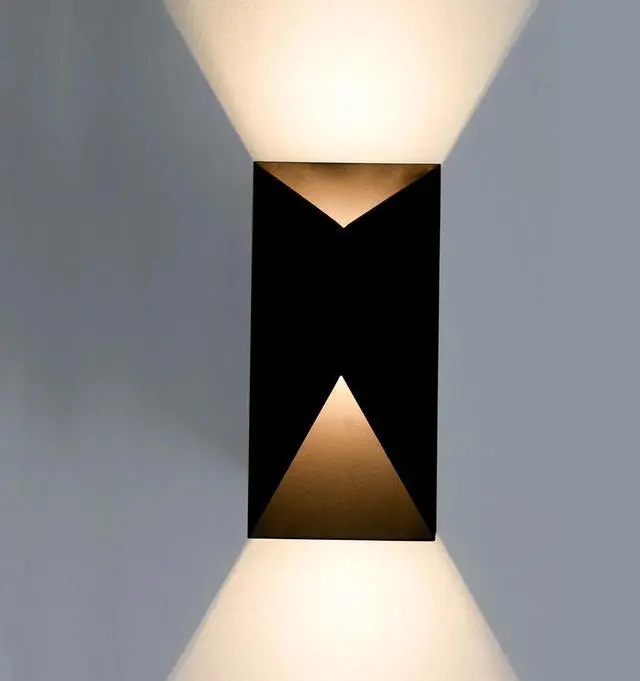 Main image of LED Outdoor Wall Lights, Modern Black Exterior Wall Light Fixtures, Dimmable 10W 3000K Up Down Patio Porch Lights Wall Mount Outdoor Sconces for House Yard Hallway