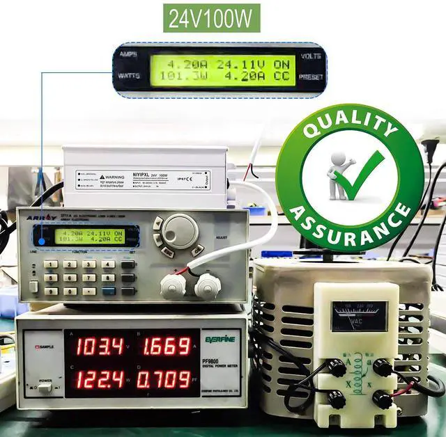 Alt view image 4 of 7 - LED Driver 100 Watts 24V DC Low Voltage Transformer Waterproof IP67 LED Power Supply, Adapter with 3-Prong Plug 3.3 Feet Cable for Any 24V DC led Lights, Computer Project, Outdoor Light