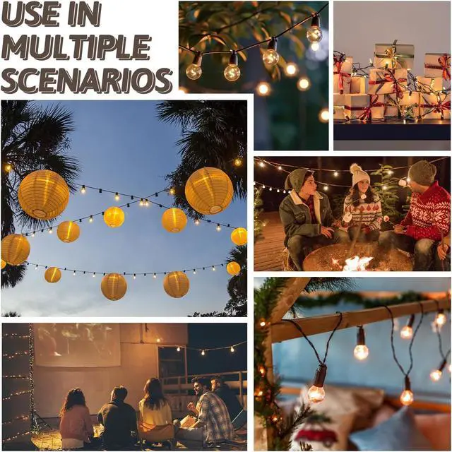 Alt view image 7 of 7 - 400 Ft String Light Hanging Kit Outdoor, Nylon Coated Stainless Steel 304 Wire Rope, String Light Kit Included Enough Accessories, Guide Wire for Outdoor String Lights, Patio Lights, Camping Lights