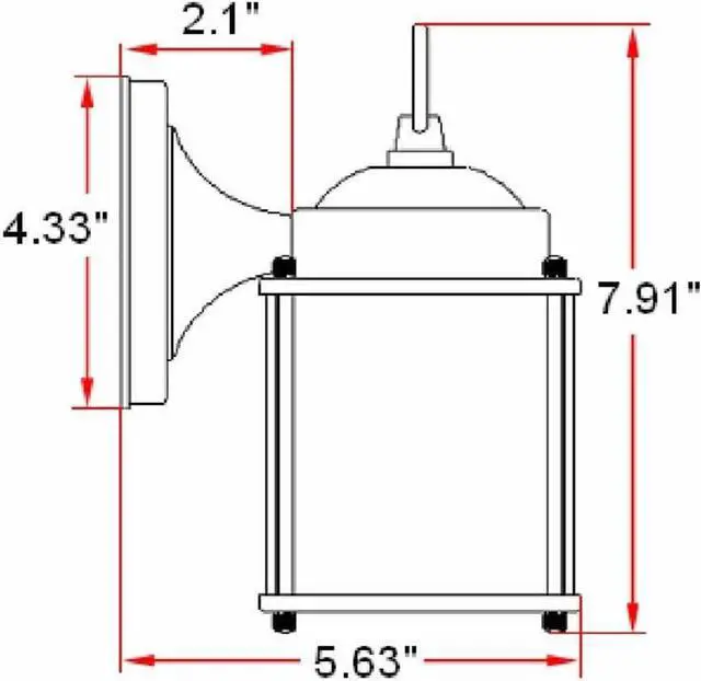 Alt view image 2 of 7 - Design House 506576 Coach Traditional 1-Light Outdoor/Indoor Wall Light with Clear Glass for Porch Entryway Patio, Oil Rubbed Bronze